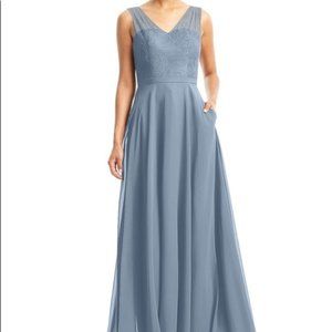 Azazie Bridesmaid Dress Size 6 Dusty Blue